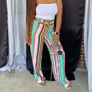 Multi color pants. Only worn once can be styled many different ways